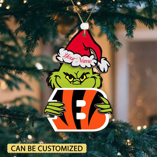 LIMITED EDITION - NEW CUSTOMIZED NFL16 CCB CINCINNATI BENGALS ACRYLIC ORNAMENT