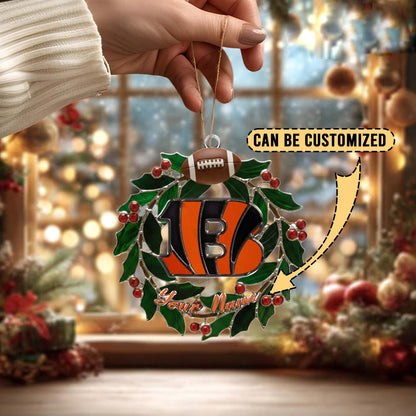 LIMITED EDITION - NEW CUSTOMIZED NFL16 CCB CINCINNATI BENGALS ACRYLIC ORNAMENT