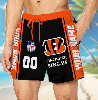 LIMITED EDITION - NEW CUSTOMIZED NFL16 CCB CINCINNATI BENGALS UNISEX SHORT PANTS