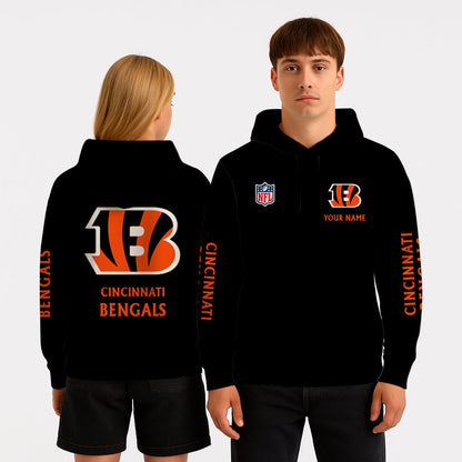LIMITED EDITION - NEW CUSTOMIZED NFL16 CCB CINCINNATI BENGALS UNISEX HOODIE