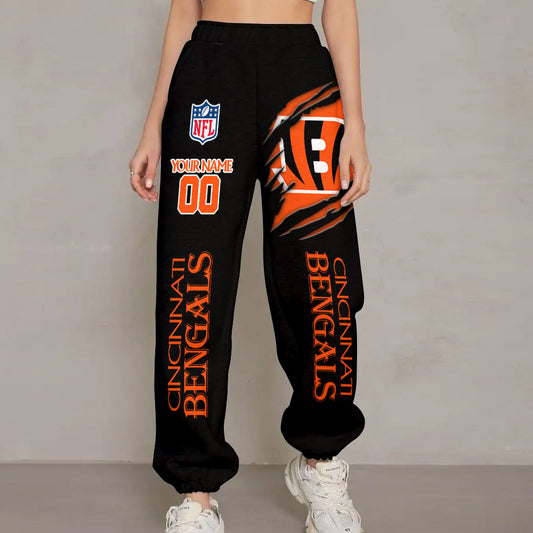 LIMITED EDITION - NEW PREMIUM NFL16 CCB CINCINNATI BENGALS UNISEX LONG PANTS