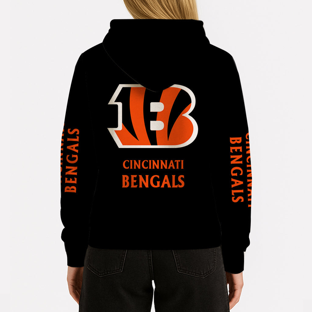 LIMITED EDITION - NEW CUSTOMIZED NFL16 CCB CINCINNATI BENGALS UNISEX HOODIE