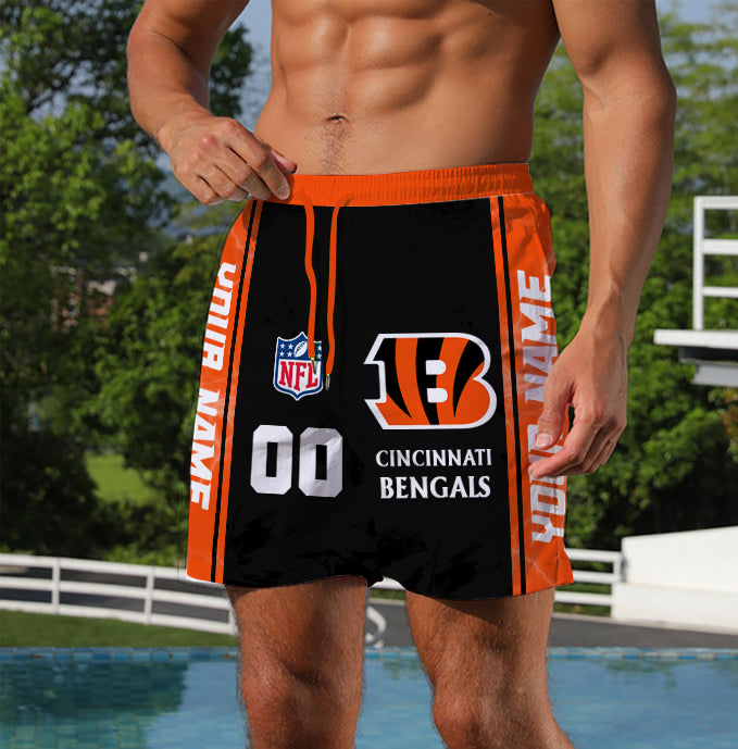 LIMITED EDITION - NEW CUSTOMIZED NFL16 CCB CINCINNATI BENGALS UNISEX SHORT PANTS