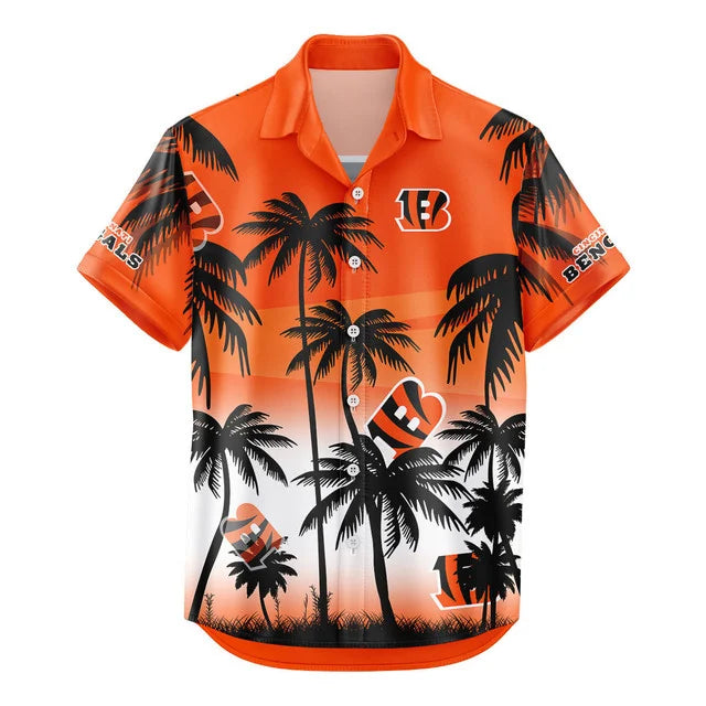 LIMITED EDITION - NEW CUSTOMIZED NFL16 CCB CINCINNATI BENGALS UNISEX HAWAIIAN SHIRT & SHORTS SET