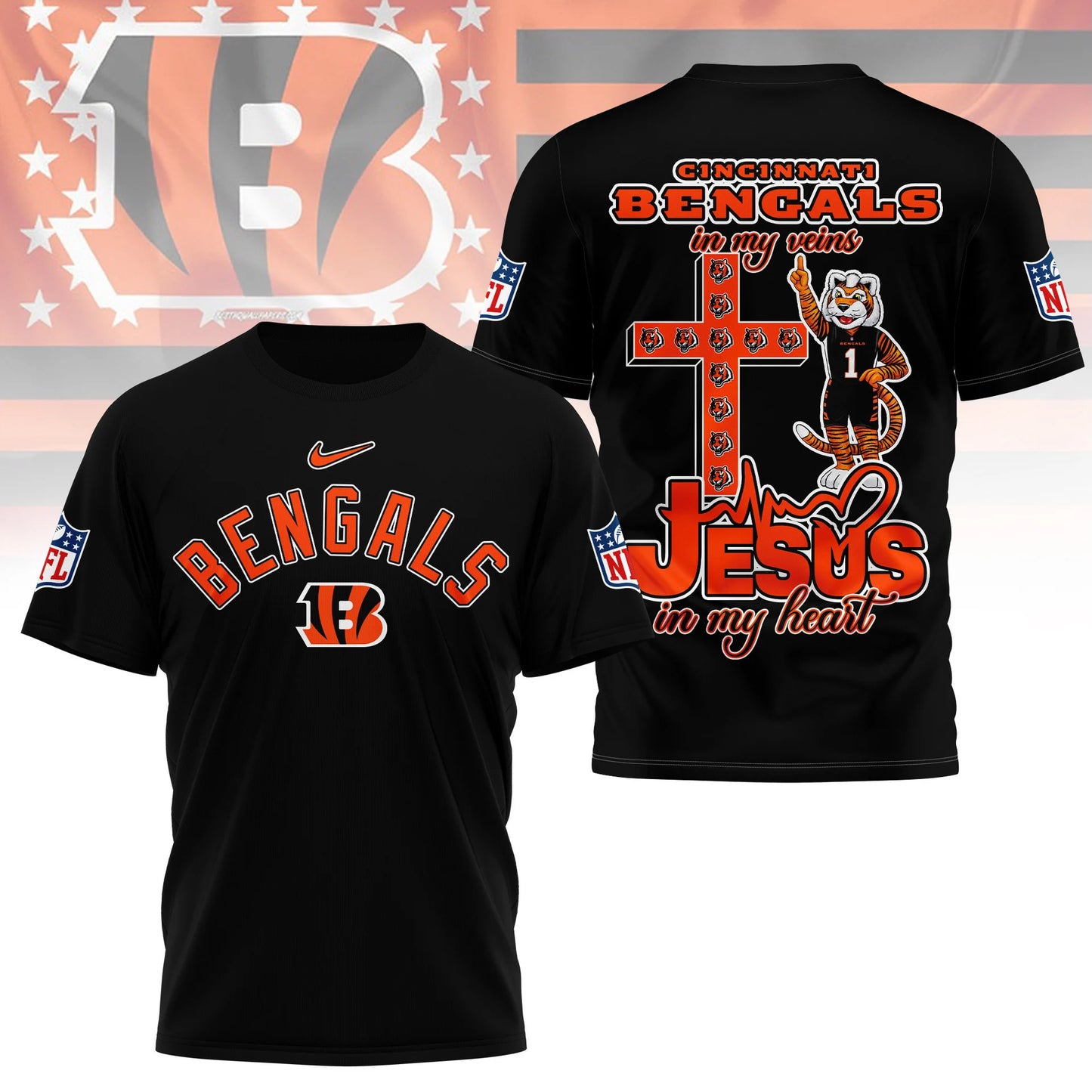 LIMITED EDITION - NEW CUSTOMIZED NFL16 CCB CINCINNATI BENGALS T-SHIRT | MULTIPLE COLORS AVAILABLE