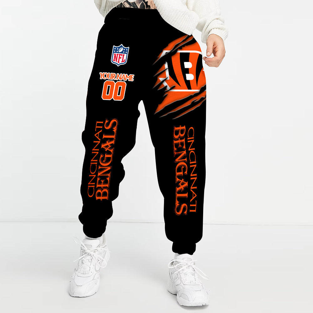 LIMITED EDITION - NEW PREMIUM NFL16 CCB CINCINNATI BENGALS UNISEX LONG PANTS