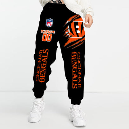 LIMITED EDITION - NEW PREMIUM NFL16 CCB CINCINNATI BENGALS UNISEX LONG PANTS
