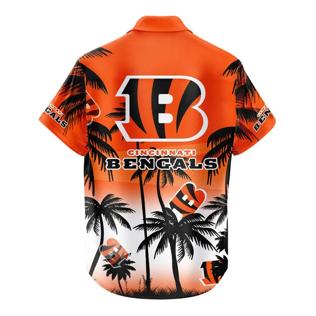 LIMITED EDITION - NEW CUSTOMIZED NFL16 CCB CINCINNATI BENGALS UNISEX HAWAIIAN SHIRT & SHORTS SET