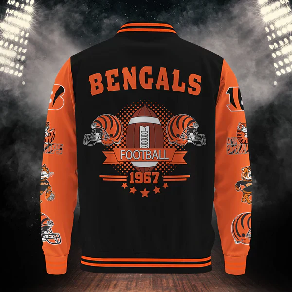 LIMITED EDITION - NEW CUSTOMIZED NFL16 CCB CINCINNATI BENGALS BASEBALL JACKET