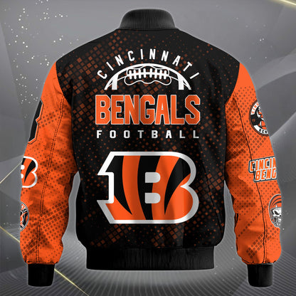 LIMITED EDITION - NEW CUSTOMIZED NFL16 CCB CINCINNATI BENGALS SATIN VARSITY JACKET & LONG PANTS