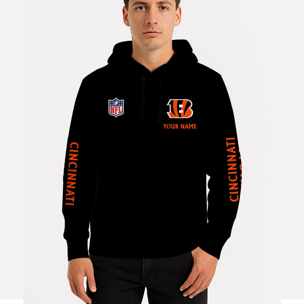 LIMITED EDITION - NEW CUSTOMIZED NFL16 CCB CINCINNATI BENGALS UNISEX HOODIE