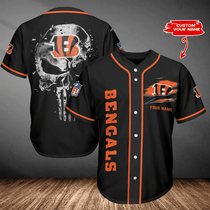 LIMITED EDITION - NEW CUSTOMIZED NFL16 CCB CINCINNATI BENGALS BASEBALL JERSEY