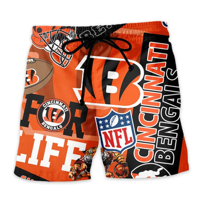 LIMITED EDITION - NEW CUSTOMIZED NFL16 CCB CINCINNATI BENGALS UNISEX HAWAIIAN SHIRT & SHORTS SET