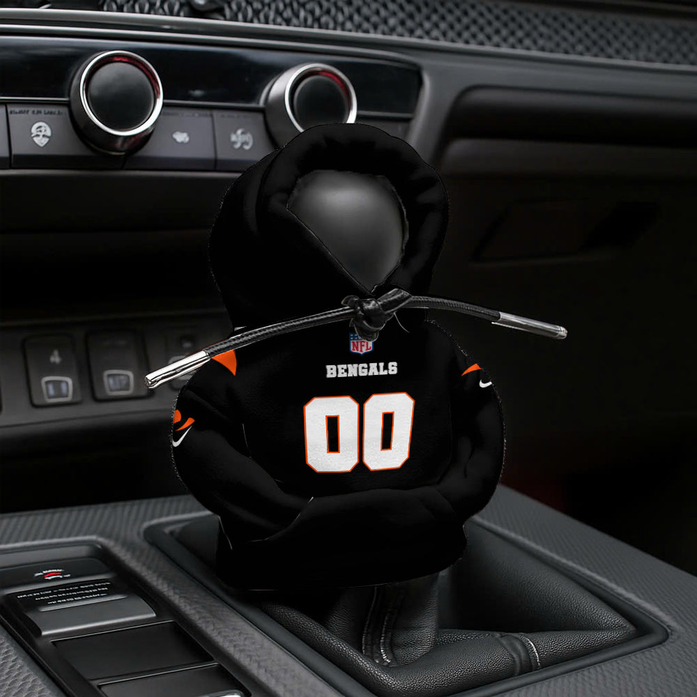 LIMITED EDITION - NEW CUSTOMIZED NFL16 CCB CINCINNATI BENGALS AUTOMOTIVE HOODIE SHIFT KNOB COVER