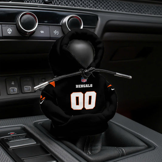 LIMITED EDITION - NEW CUSTOMIZED NFL16 CCB CINCINNATI BENGALS AUTOMOTIVE HOODIE SHIFT KNOB COVER