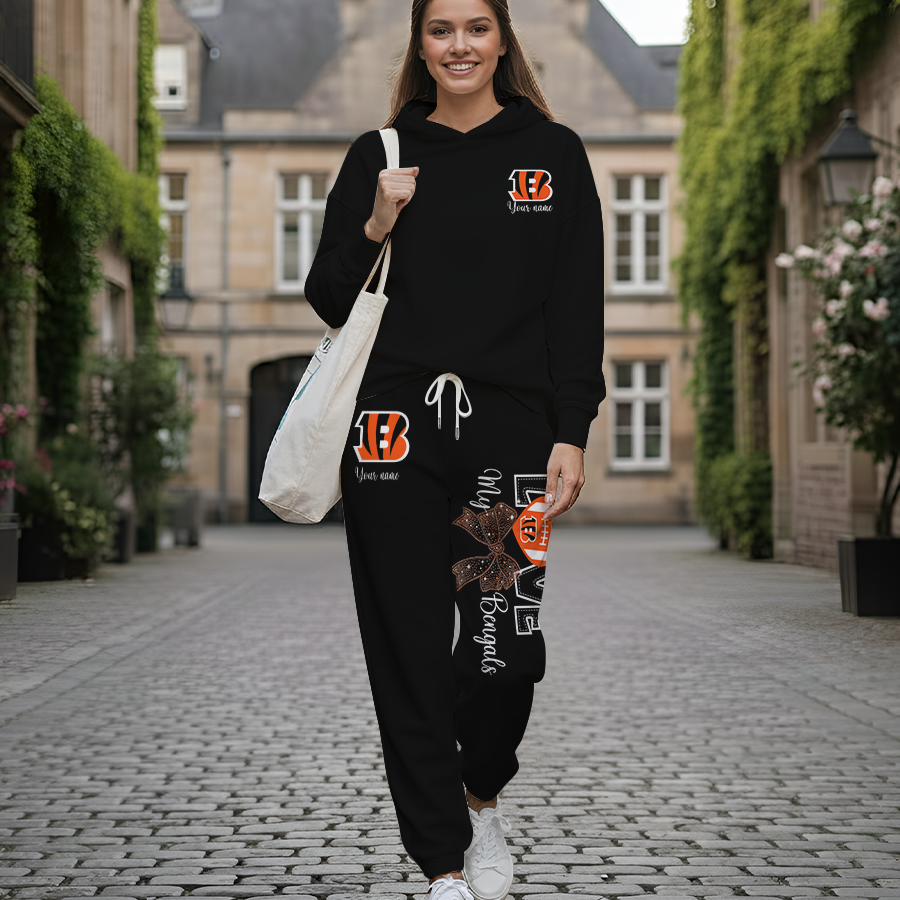 LIMITED EDITION - NEW CUSTOMIZED NFL16 CCB CINCINNATI BENGALS HOODIE & LONGPANTS