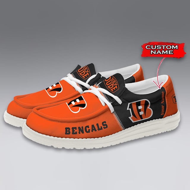 LIMITED EDITION - NEW CUSTOMIZED NFL16 CCB CINCINNATI BENGALS LOAFER SHOES