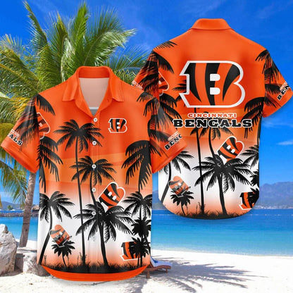 LIMITED EDITION - NEW CUSTOMIZED NFL16 CCB CINCINNATI BENGALS UNISEX HAWAIIAN SHIRT & SHORTS SET