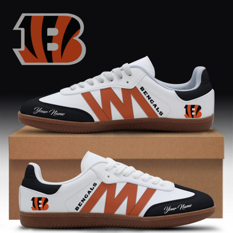 LIMITED EDITION - NEW CUSTOMIZED NFL16 CCB CINCINNATI BENGALS CLASSIC SNEAKERS