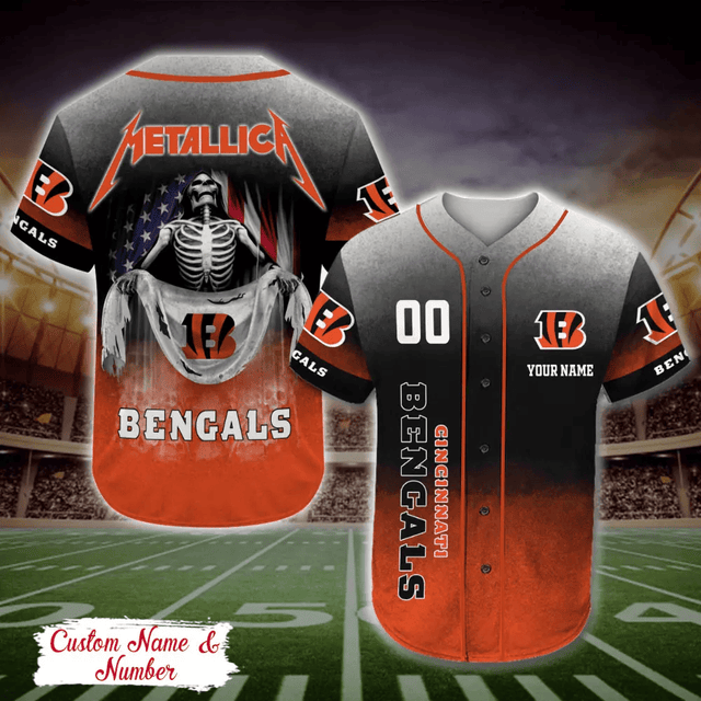LIMITED EDITION - NEW CUSTOMIZED NFL16 CCB CINCINNATI BENGALS BASEBALL JERSEY
