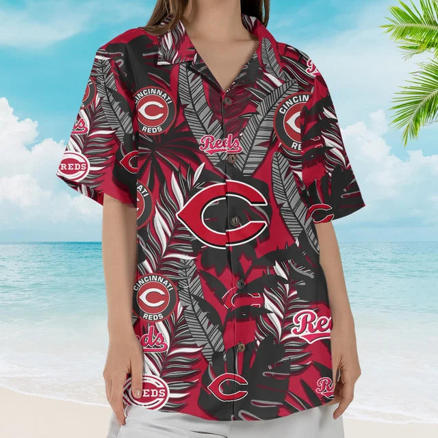 LIMITED EDITION - NEW CUSTOMIZED MLB05 CRS CINCINNATI REDS UNISEX HAWAIIAN SHIRT