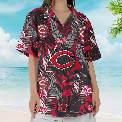 LIMITED EDITION - NEW CUSTOMIZED MLB05 CRS CINCINNATI REDS UNISEX HAWAIIAN SHIRT