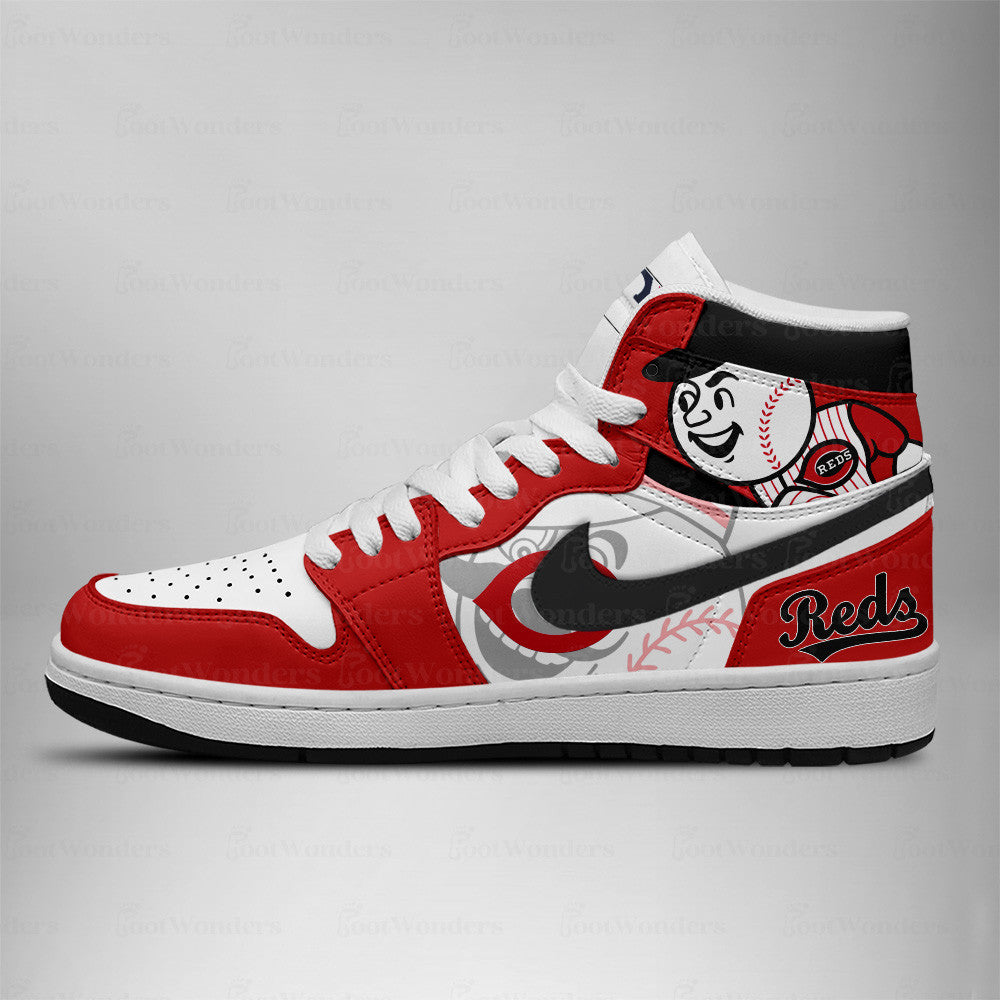 LIMITED EDITION - NEW CUSTOMIZED MLB05 CRS CINCINNATI REDS AIR JORDAN SNEAKERS