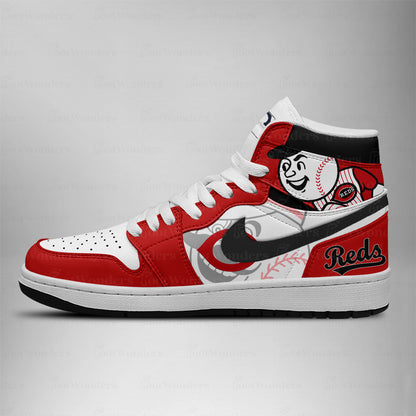 LIMITED EDITION - NEW CUSTOMIZED MLB05 CRS CINCINNATI REDS AIR JORDAN SNEAKERS