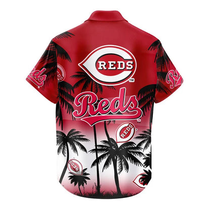 LIMITED EDITION - NEW CUSTOMIZED MLB05 CRS CINCINNATI REDS UNISEX HAWAIIAN SHIRT & SHORTS SET