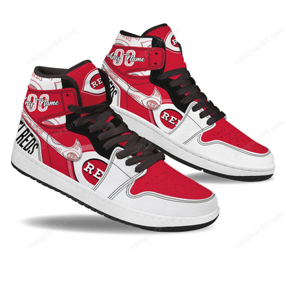 LIMITED EDITION - NEW CUSTOMIZED MLB05 CC REDS AIR JORDAN SNEAKERS
