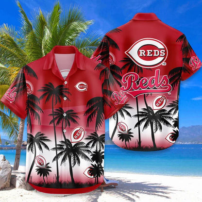 LIMITED EDITION - NEW CUSTOMIZED MLB05 CRS CINCINNATI REDS UNISEX HAWAIIAN SHIRT & SHORTS SET
