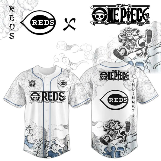 LIMITED EDITION - NEW CUSTOMIZED MLB05 CRS CINCINNATI REDS x ONE PIECE BASEBALL JERSEY & CAP