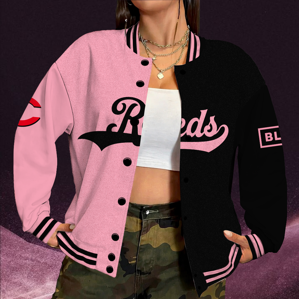 LIMITED EDITION - NEW CUSTOMIZED MLB05 CRS CINCINNATI REDS SATIN VARSITY & BASEBALL JACKET