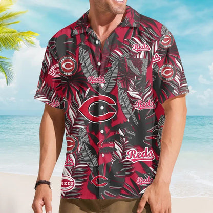 LIMITED EDITION - NEW CUSTOMIZED MLB05 CRS CINCINNATI REDS UNISEX HAWAIIAN SHIRT