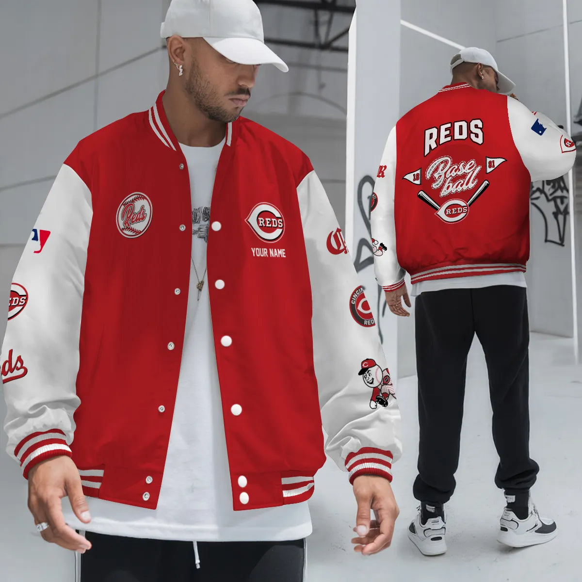 LIMITED EDITION - NEW PREMIUM MLB05 CRS CINCINNATI REDS SATIN VARSITY JACKET