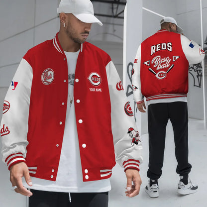 LIMITED EDITION - NEW PREMIUM MLB05 CRS CINCINNATI REDS SATIN VARSITY JACKET