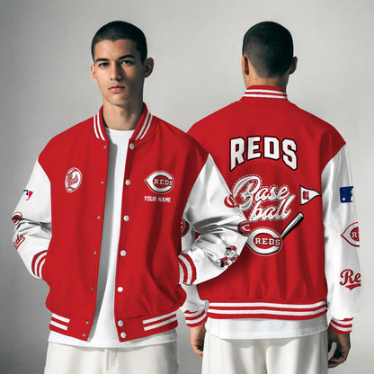 LIMITED EDITION - NEW PREMIUM MLB05 CRS CINCINNATI REDS SATIN VARSITY JACKET
