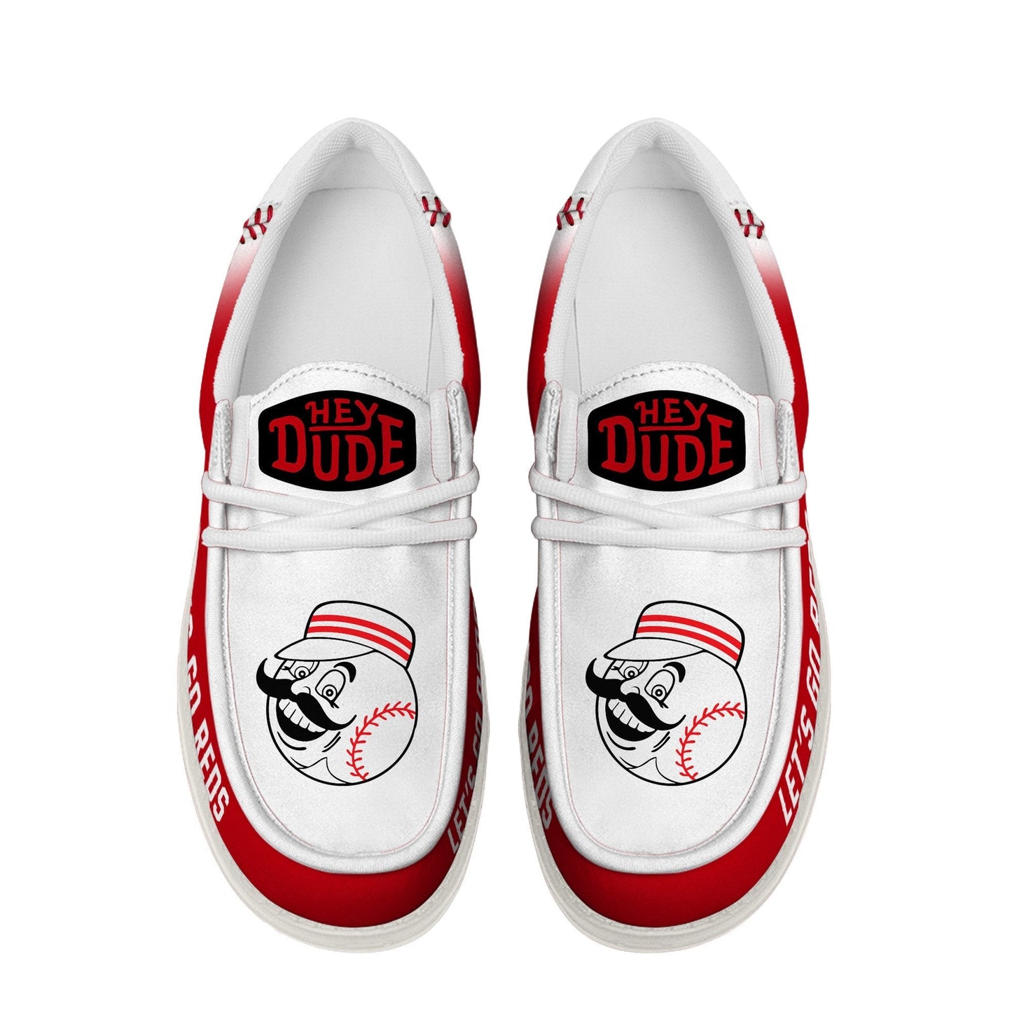 LIMITED EDITION - NEW CUSTOMIZED MLB05 CRS CINCINNATI REDS LOAFER SHOES