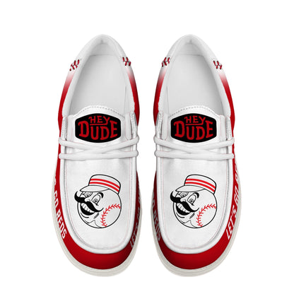 LIMITED EDITION - NEW CUSTOMIZED MLB05 CRS CINCINNATI REDS LOAFER SHOES