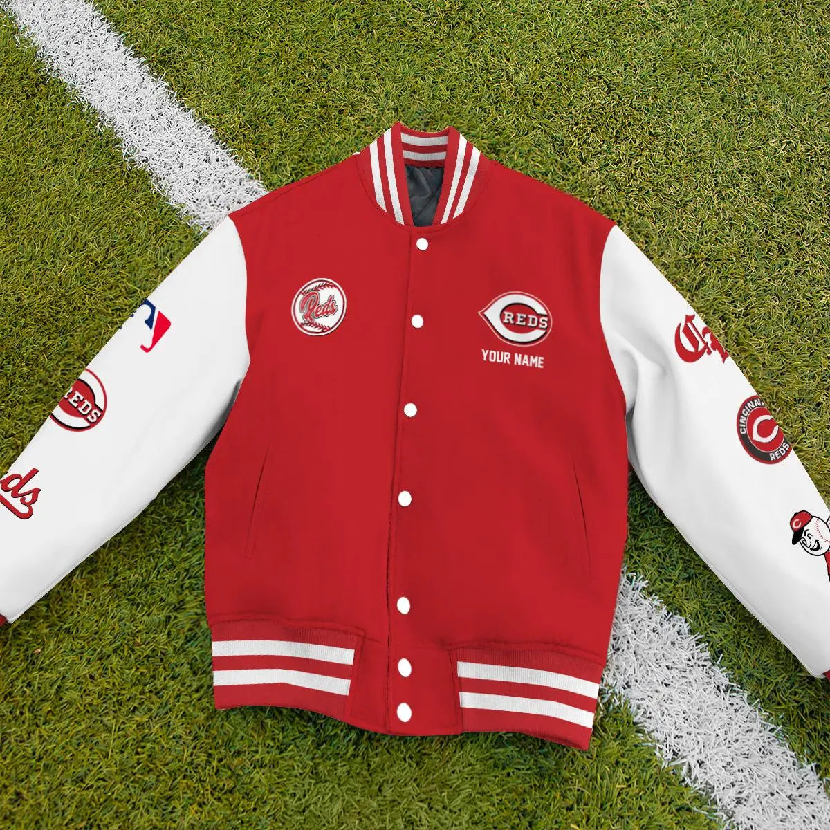 LIMITED EDITION - NEW PREMIUM MLB05 CRS CINCINNATI REDS SATIN VARSITY JACKET