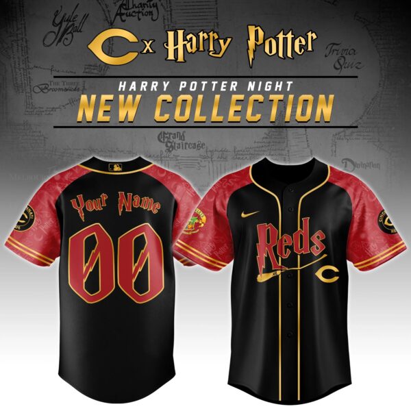 LIMITED EDITION - NEW CUSTOMIZED MLB05 CRS CINCINNATI REDS x HARRY POTTER BASEBALL JERSEY