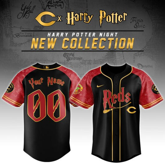 LIMITED EDITION - NEW CUSTOMIZED MLB05 CRS CINCINNATI REDS x HARRY POTTER BASEBALL JERSEY
