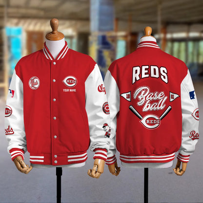 LIMITED EDITION - NEW PREMIUM MLB05 CRS CINCINNATI REDS SATIN VARSITY JACKET
