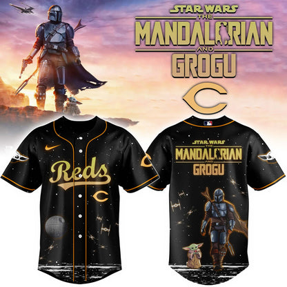 LIMITED EDITION - NEW CUSTOMIZED MLB05 CC REDS x STAR WARS BASEBALL JERSEY & CAP