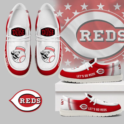 LIMITED EDITION - NEW CUSTOMIZED MLB05 CRS CINCINNATI REDS LOAFER SHOES