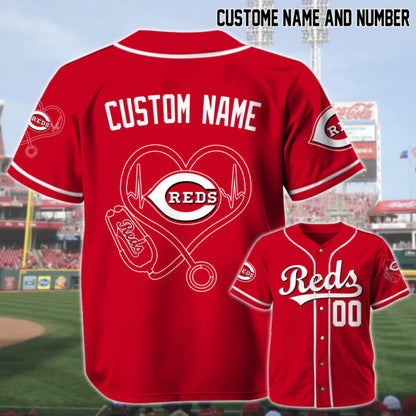 LIMITED EDITION - NEW CUSTOMIZED MLB05 CC REDS BASEBALL JERSEY