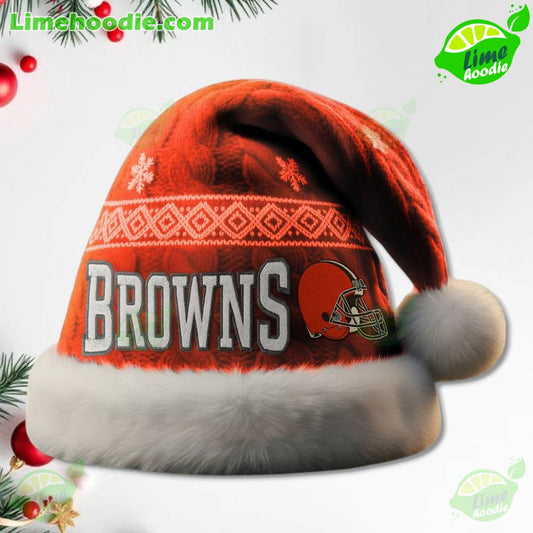 LIMITED EDITION - NEW CUSTOMIZED NFL29 CLB CLEVELAND BROWNS CHRISTMAS HAT
