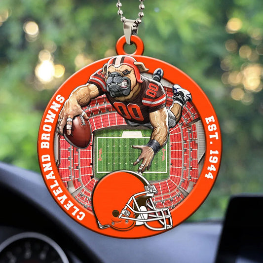 LIMITED EDITION - NEW CUSTOMIZED NFL29 CLB CLEVELAND BROWNS ORNAMENT