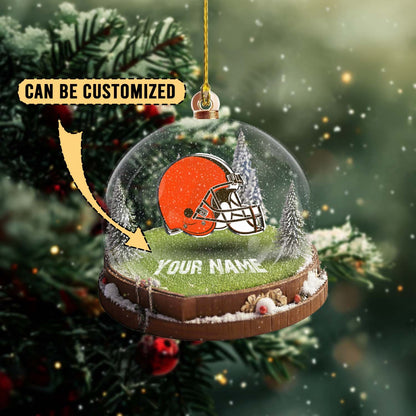 LIMITED EDITION - NEW CUSTOMIZED NFL29 CLB CLEVELAND BROWNS ACRYLIC ORNAMENT