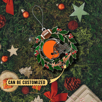 LIMITED EDITION - NEW CUSTOMIZED NFL29 CLB CLEVELAND BROWNS ACRYLIC ORNAMENT